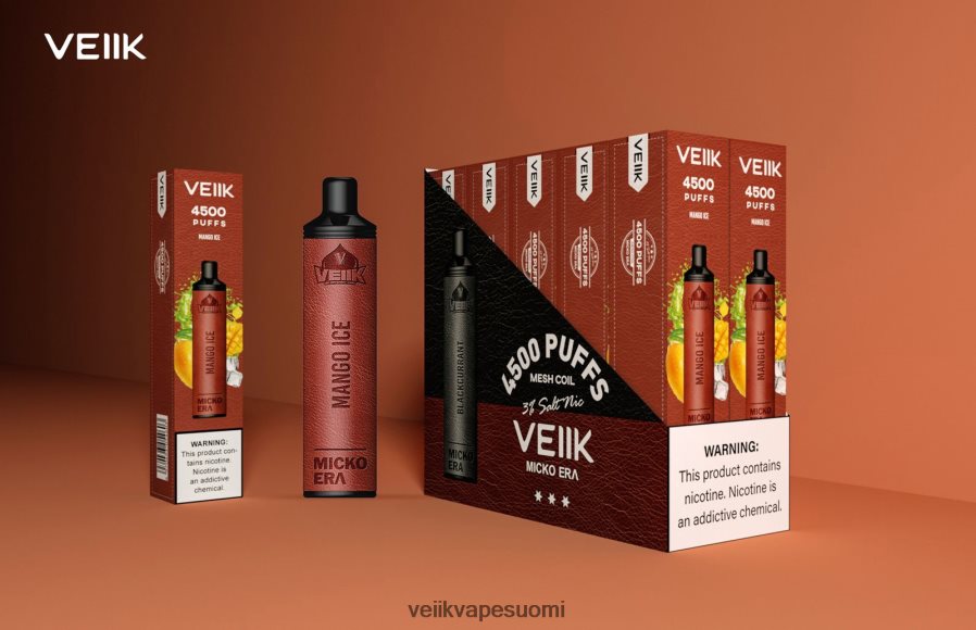 VEIIK Micko Era 4500 kertakäyttöistä suihketta 30 mg mango jäätä Z44R488 | VEIIK Airo Pod