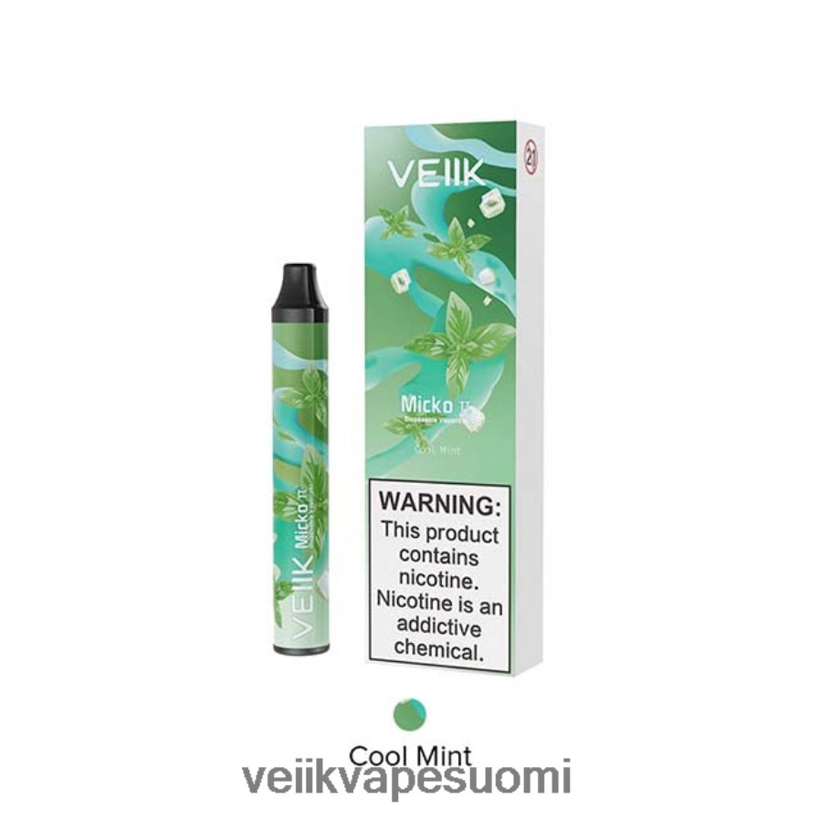 VEIIK Micko Pie kertakäyttöinen vape 600 suihketta viileä minttu Z44R4822 | VEIIK Vape Helsinki