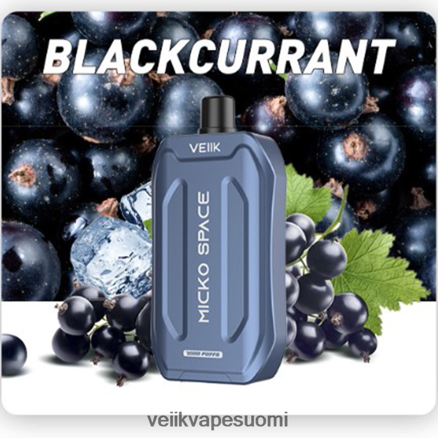 VEIIK Micko Space kertakäyttöinen vape 7000 suihketta mustaherukka Z44R4841 | VEIIK Vape Suomi