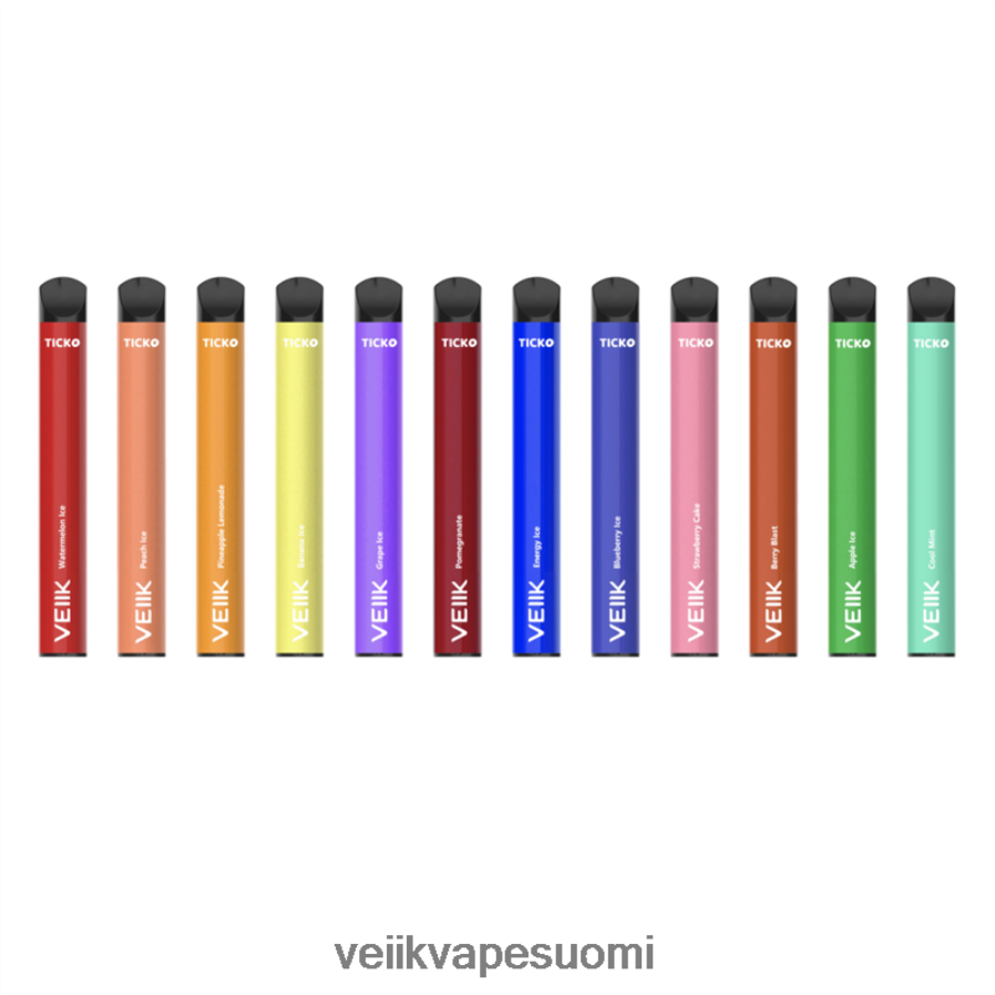 VEIIK Ticko kertakäyttöinen vape 1200 suihketta useita makuja Z44R4831 | VEIIK Vape Suomi